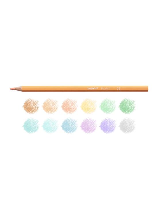 Copertă produs Creioane colorate Carioca Pastel, 12 culori, formă hexagonală - gallery big 3