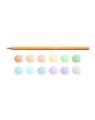 Copertă produs Creioane colorate Carioca Pastel, 12 culori, formă hexagonală - thumb 3