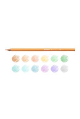 Copertă produs Creioane colorate Carioca Pastel, 12 culori, formă hexagonală