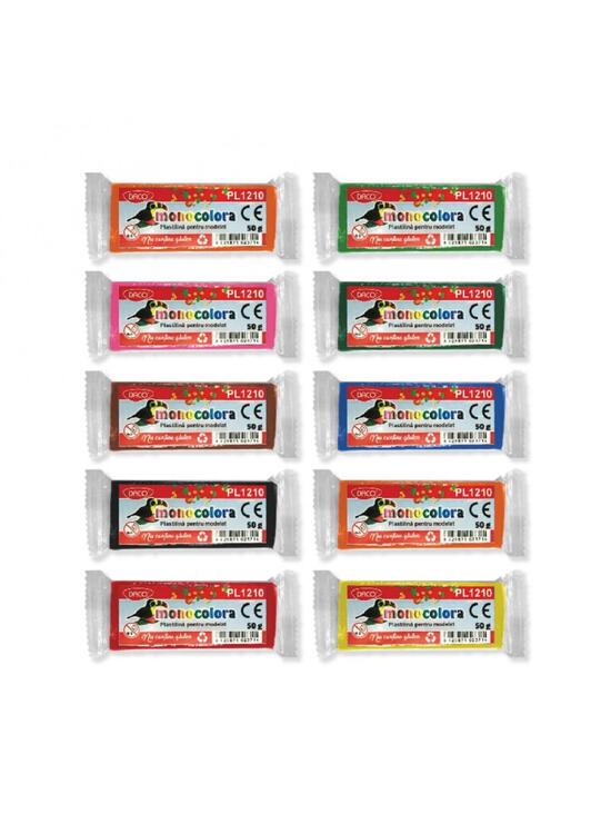 Copertă produs Plastilină DACO Monocolora 50g - PL1210 - gallery big 1