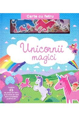 Copertă produs Unicornii magici. Carte cu fetru