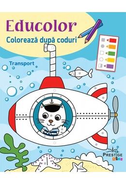Copertă produs Educolor: Transport. Colorează dupa coduri