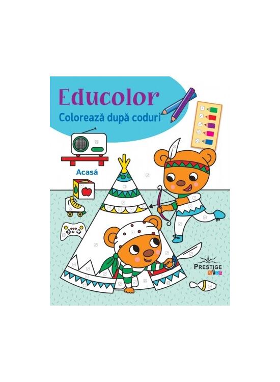 Copertă produs Educolor: Acasă. Colorează dupa coduri - gallery big 1