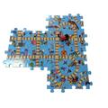 Copertă produs Puzzle Track. Hai să mergem cu trenul! (carte + puzzle magnetic + creioane colorate) - gallery small 