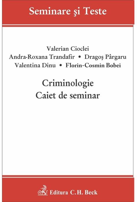 Copertă produs Criminologie. Caiet de seminar