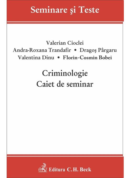 Copertă produs Criminologie. Caiet de seminar - gallery big 1