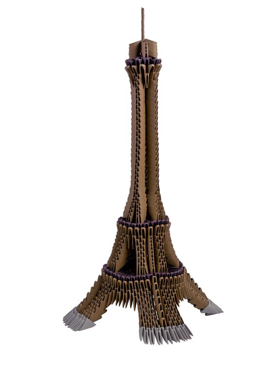 Copertă produs Origami 3D Creagami Art, Turnul Eiffel (1100 piese) - gallery big 1