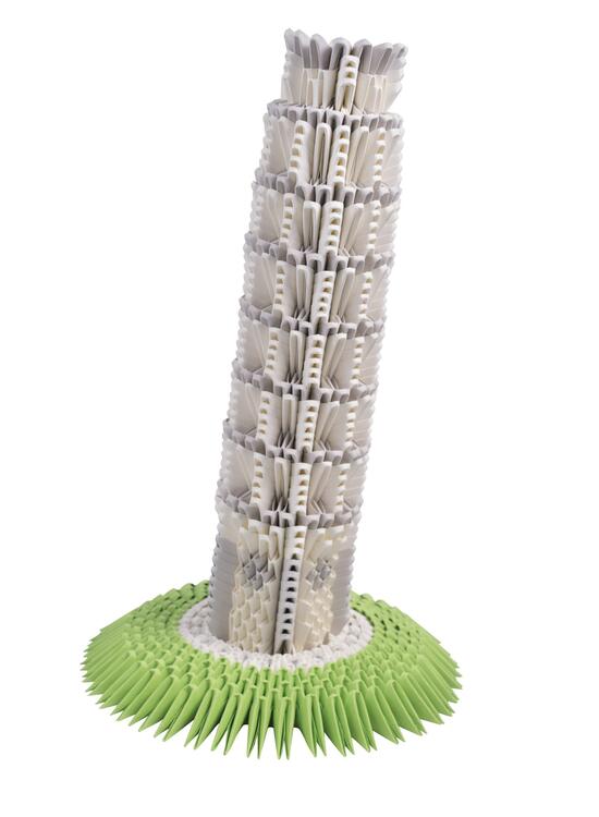 Copertă produs Origami 3D Creagami Art, Turnul din Pisa (1173 piese) - gallery big 1