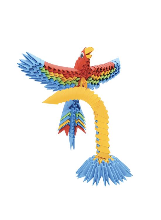 Copertă produs Origami 3D Creagami, papagal (243 piese) - gallery big 1