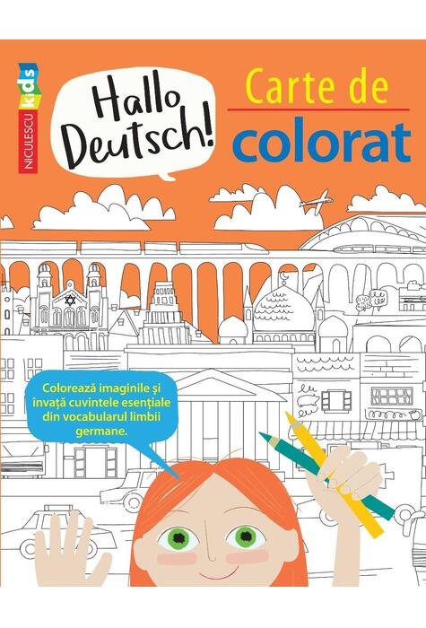 Copertă produs Hallo Deutsch! Carte de colorat