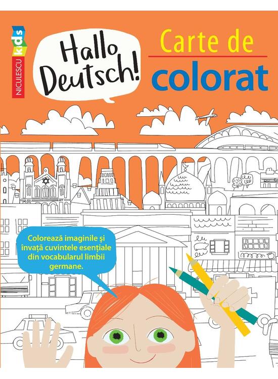 Copertă produs Hallo Deutsch! Carte de colorat - gallery big 1