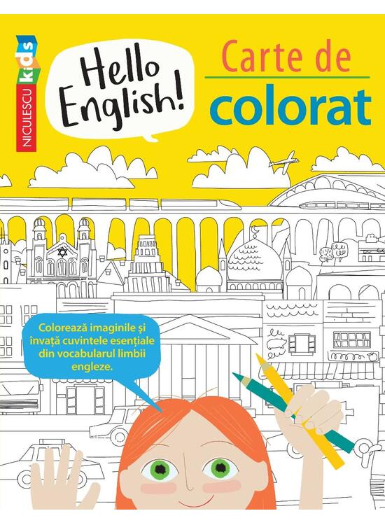 Copertă produs Hello English! Carte de colorat - gallery big 1