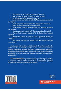 Copertă produs Gramatică normativă. 77 de &icirc;ntrebări. 77 de răspunsuri - Ediția a VIII-a