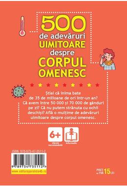 Copertă produs 500 de adevăruri uimitoare despre corpul omenesc