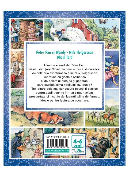 Copertă produs Prima mea carte de povești: Peter Pan și Wendy, Nils Holgersson, Micul lord - gallery big 2