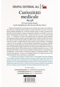 Copertă produs Curiozități medicale. Povești stranii despre artele tămăduitoare din Grecia și Roma Antică