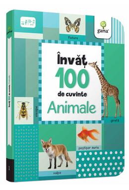 Copertă produs Animale. &Icirc;nvăț 100 de cuvinte (Vol. 1)