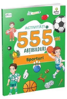 Copertă produs Activități cu 555 abțibilduri - Sporturi. Stick it!