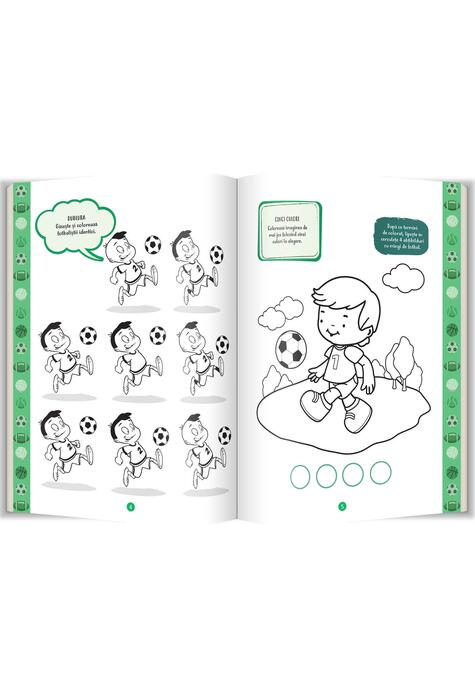 Activități cu 555 abțibilduri - Sporturi. Stick it!