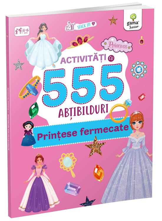 Copertă produs Activități cu 555 abțibilduri - Prințese fermecate. Stick it! - gallery big 1