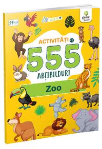 Copertă produs Activități cu 555 abțibilduri - Zoo. Stick it!