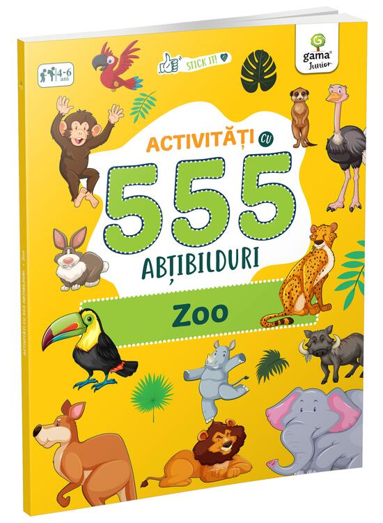 Copertă produs Activități cu 555 abțibilduri - Zoo. Stick it! - gallery big 1