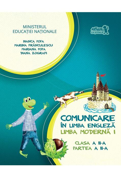 Copertă produs English with Nino. Comunicare &icirc;n limba engleză. Limba modernă 1. Manual pentru Clasa a II-a, Partea a II-a (+ CD)