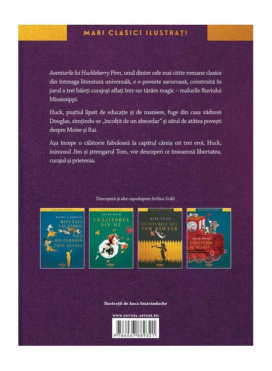 Copertă produs Aventurile lui Huckleberry Finn | Mari clasici ilustrați - gallery big 2
