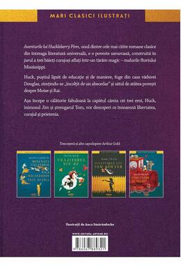 Copertă produs Aventurile lui Huckleberry Finn | Mari clasici ilustrați