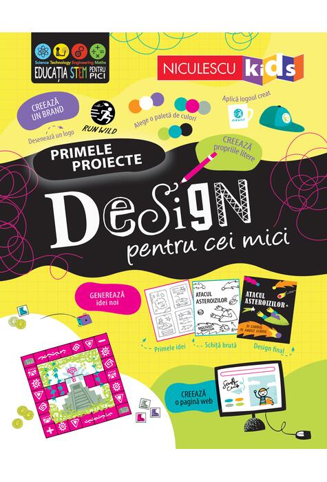 Copertă produs Primele proiecte. Design pentru cei mici