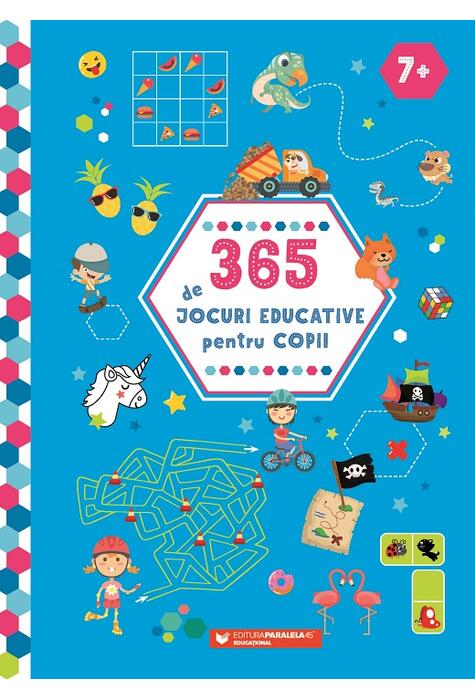 Copertă produs 365 de jocuri educative pentru copii (7 ani +)