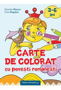 Copertă produs Carte de colorat cu povești rom&acirc;nești (3-6 ani)