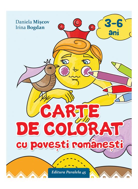 Copertă produs Carte de colorat cu povești rom&acirc;nești (3-6 ani) - gallery big 1