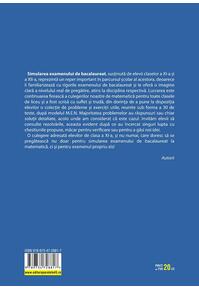 Copertă produs Simularea examenului de bacalaureat. Matematică. Clasa a XI-a. Profil tehnologic. 30 de de teste, după modelul M.E.N.