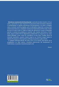 Copertă produs Simularea examenului de bacalaureat. Matematică. Clasa a XI-a. Profil științele naturii. 30 de de teste, după modelul M.E.N.