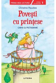 Copertă produs Povești cu prințese. Carte cu pictograme. Citesc cu ajutor (Nivelul 1)