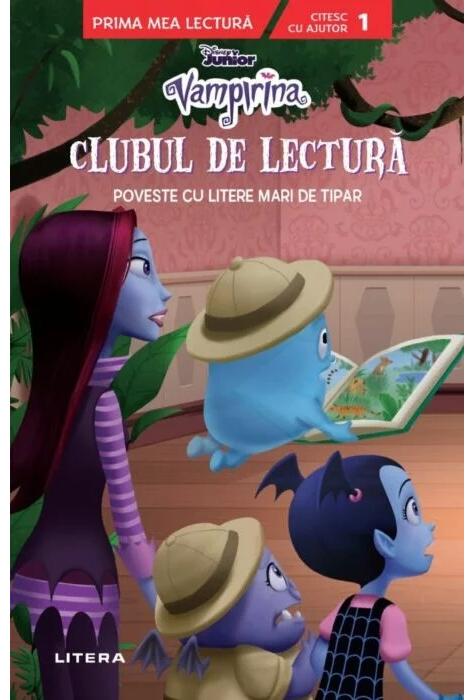 Copertă produs Disney Junior. Vampirina. Clubul de lectură. Poveste cu litere mari de tipar