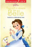 Imagine produs Disney Junior. Cescuța o iubește pe Belle. Poveste cu litere mari de tipar