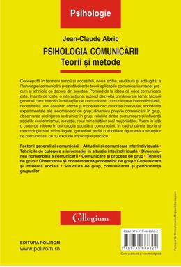 Copertă produs Psihologia comunicării. Teorii şi metode. Ediția a II-a