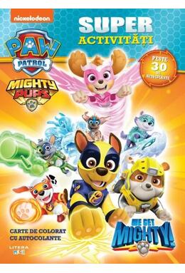 Copertă produs Patrula Cățelușilor. Superactivități. Carte de colorat cu autocolante