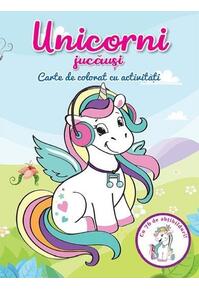 Copertă produs Unicorni jucăuși. Carte de colorat cu activități