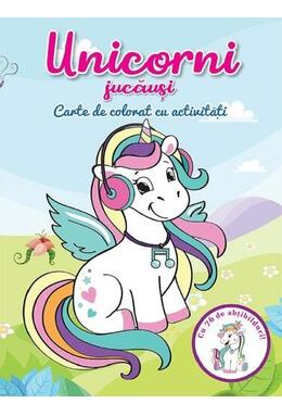 Copertă produs Unicorni jucăuși. Carte de colorat cu activități