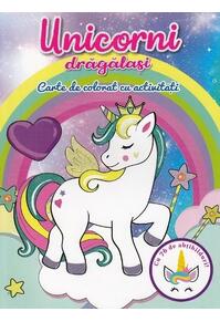 Copertă produs Unicorni drăgălași. Carte de colorat cu activități