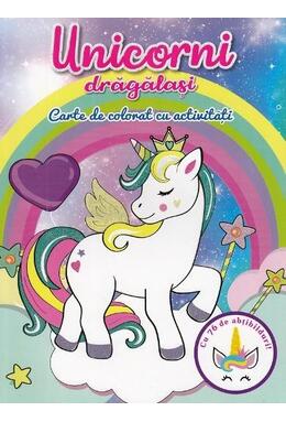 Copertă produs Unicorni drăgălași. Carte de colorat cu activități