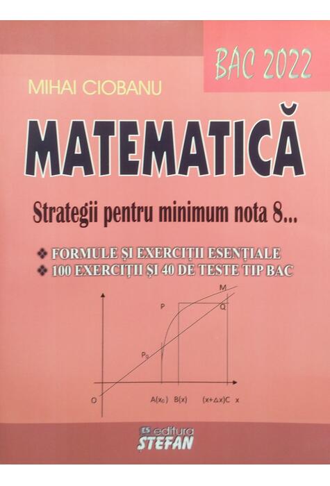 Copertă produs Matematică. Strategii pentru minimum nota 8