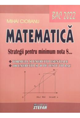Copertă produs Matematică. Strategii pentru minimum nota 8