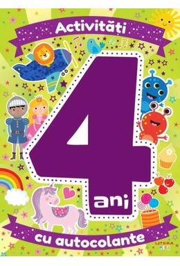 Copertă produs Activități cu autocolante la 4 ani