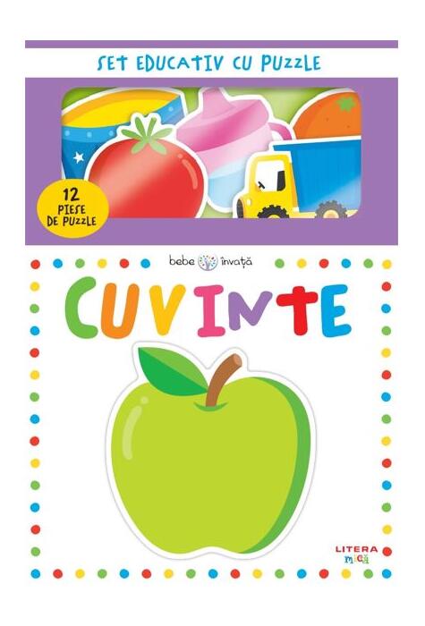 Copertă produs Bebe &icirc;nvaţă. Cuvinte. Set educativ cu puzzle
