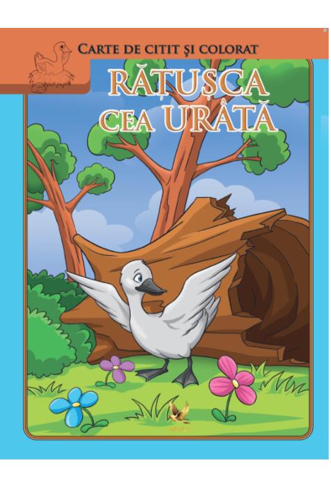Copertă produs Rățușca cea ur&acirc;tă. Carte de citit și colorat