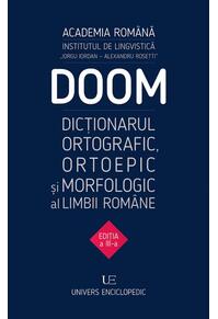 Copertă produs DOOM. Dicţionarul ortografic, ortoepic şi morfologic al limbii române